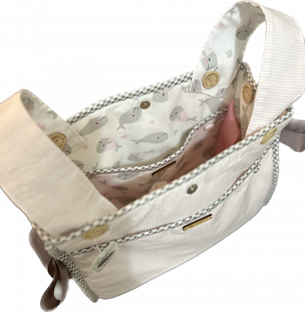 CONJUNTO BOLSO Y COLCHONETA BALLENITA DE BABYCAR