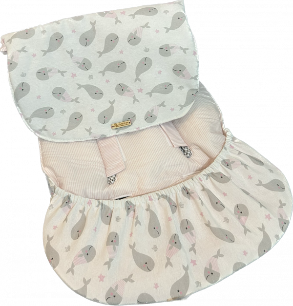 CONJUNTO BOLSO Y COLCHONETA BALLENITA DE BABYCAR