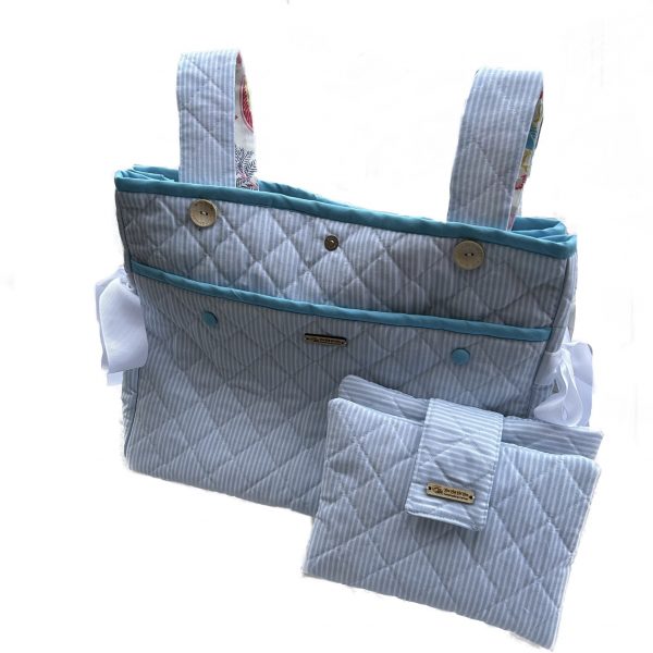 maxipanera azul bebé reversible
