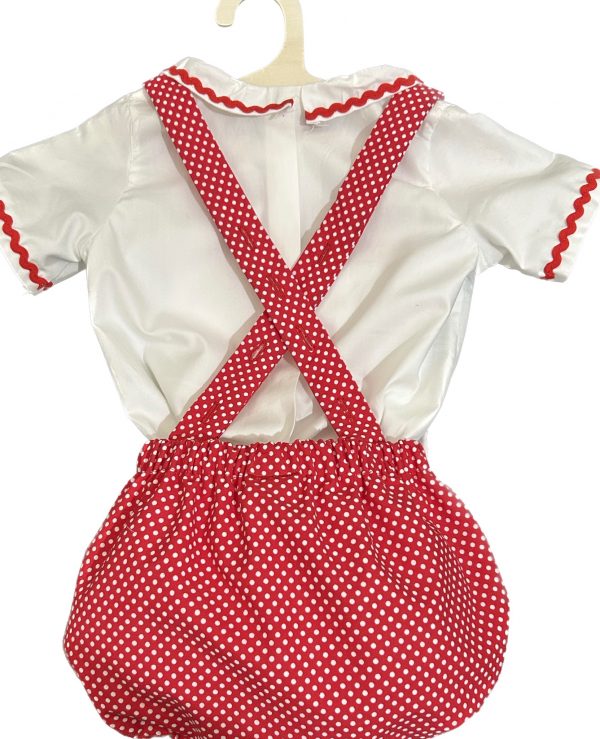 CONJUNTO DE PELELE Y BLUSA DE FLAMENCO