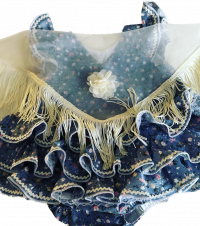 VESTIDO DE GITANA ALHUCEMA DE BABYFERIA