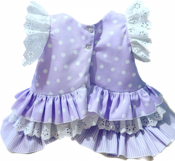 VESTIDO DE GITANA LAVANDA DE BABYFERIA