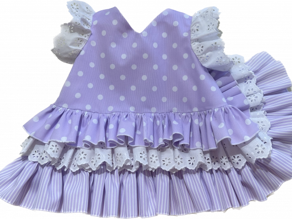 VESTIDO DE GITANA LAVANDA DE BABYFERIA