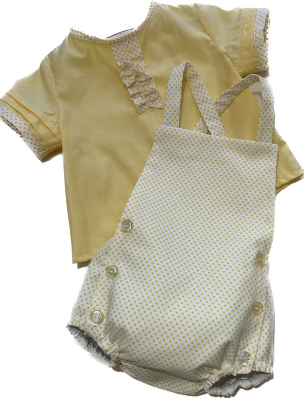 CONJUNTO DE PELELE Y BLUSA DE FLAMENCO