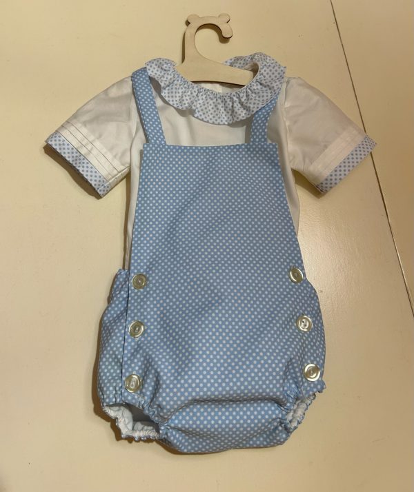 CONJUNTO DE PELELE Y BLUSA DE FLAMENCO
