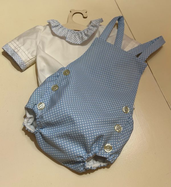 CONJUNTO DE PELELE Y BLUSA DE FLAMENCO