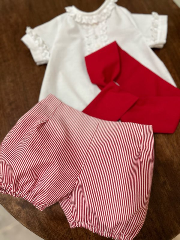 TRAJE DE CORTO CLÁSICO ROJO