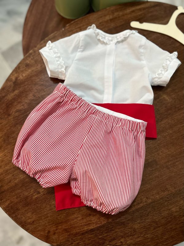 TRAJE DE CORTO CLÁSICO ROJO