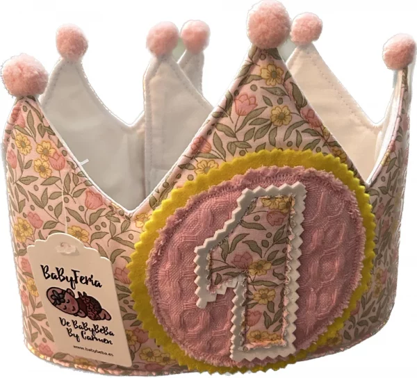 corona cumpleaños infantil personalizada